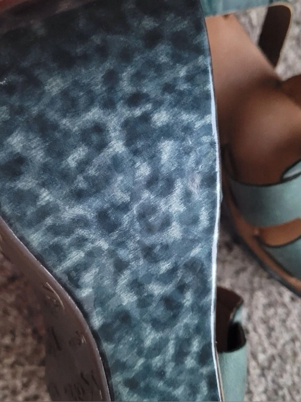 Korks kork ease ocean blue tortoise wedges